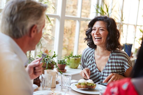 Happy woman with Dental Implants